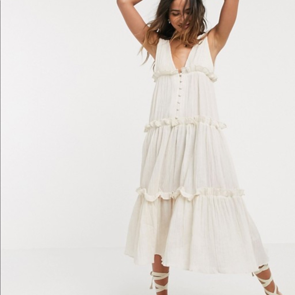 ASOS button front midi sundress